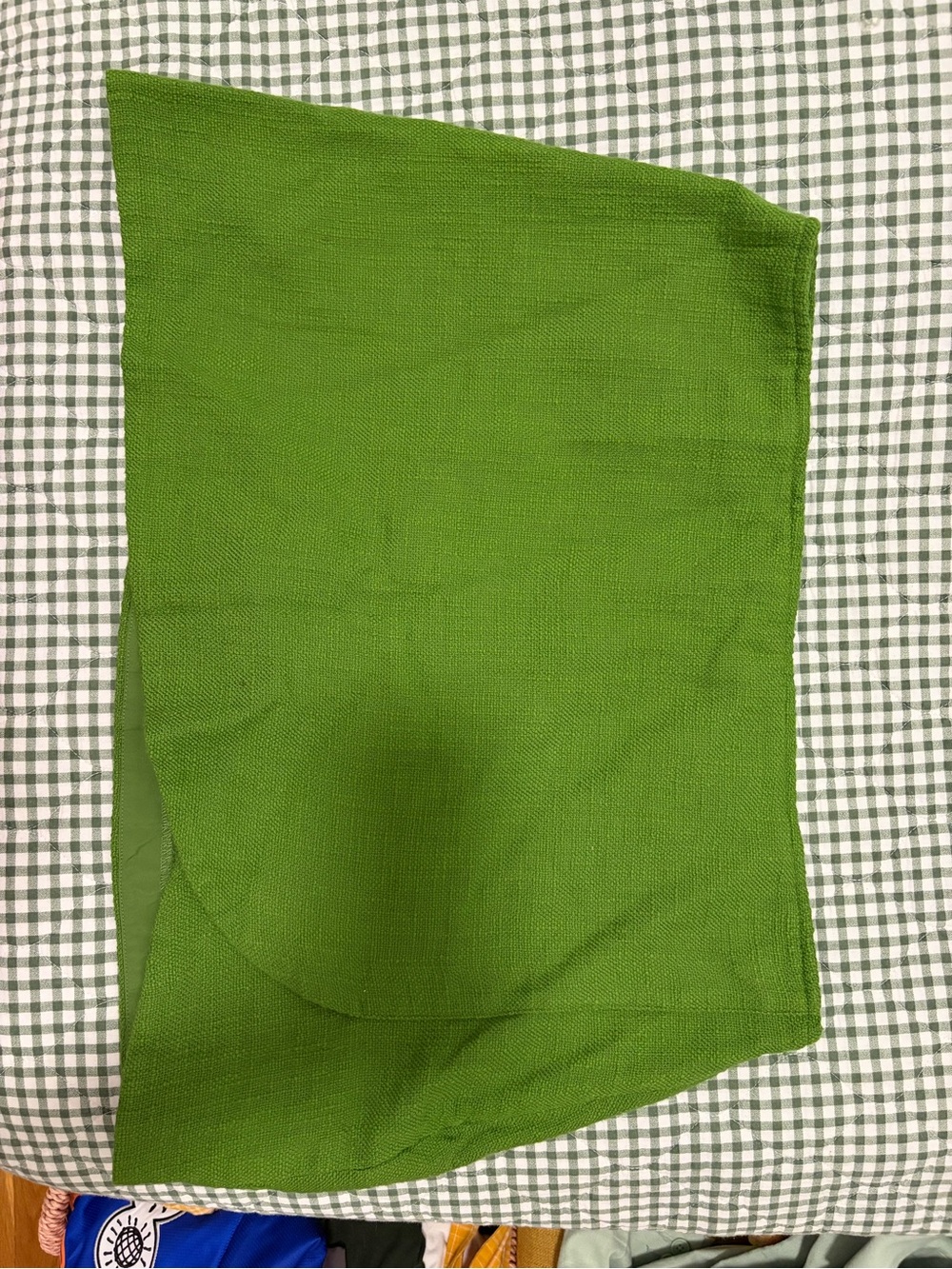 Green Women's Tweed Wrap Skort